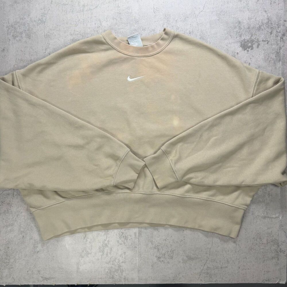 Nike Crewneck Sweatshirt Small Beige